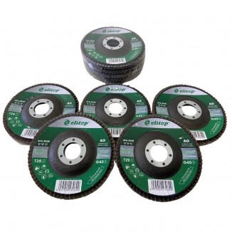 Kit 10 Discos de Lixa Flap...