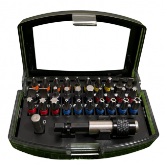 Conjunto de Chaves Bits com 32 Peças em Aço ELITOP