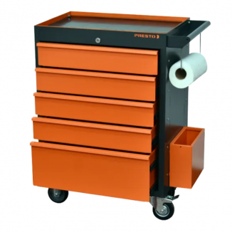 Carro para Ferramentas com Rodas 01 Prateleira e 05 Gavetas Presto - 91020