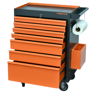 Carro para Ferramentas com Rodas 07 Gavetas e 01 Prateleira Presto - 91018
