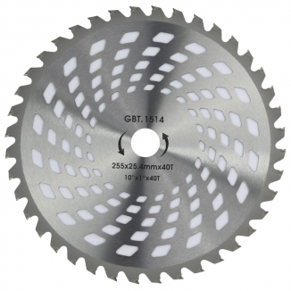 Lâmina Serra Circular para Roçadeira Videa, 40 dentes 255x25.4mm