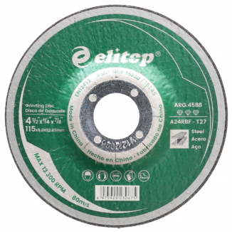 Disco de Desbaste para Ferro 115 x 6.0 x 22.3mm - Premium Elitop