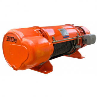 Talha Elétrica 3 Toneladas Fixa - Cabo de Aço 9 metros - 220/380v MTM