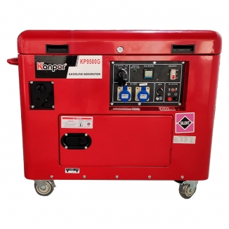 Gerador a Gasolina 8KVA - Cabinado - Vermelho