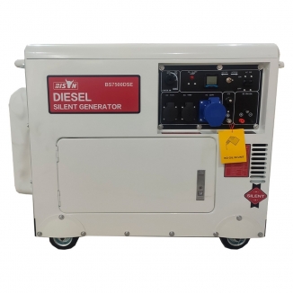 Gerador de Energia Cabinado a Diesel 7.5 KVA Silencioso, 110/220V  Monofásico