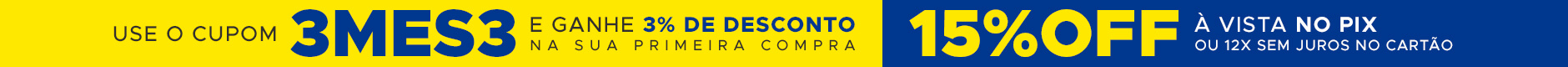 Cupom de primeira compra 3MES3