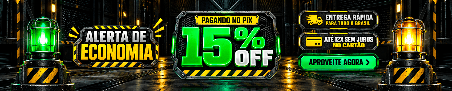 Ferramentas com 15% OFF no PIX ou em até 12x Sem Juros no cartão